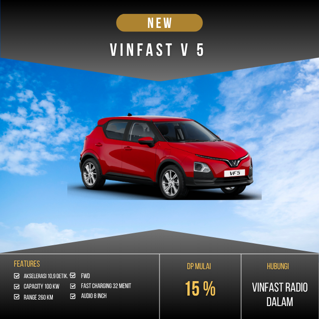 Produk display Vinfast V 5 produk Display Vinfast V 5
